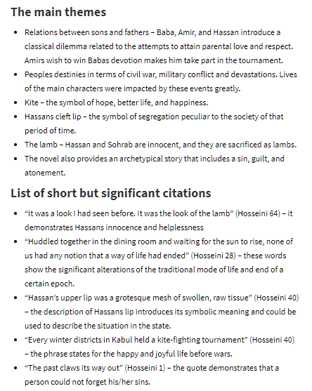 Assignzen sample reaction paper main body list of citations, themes