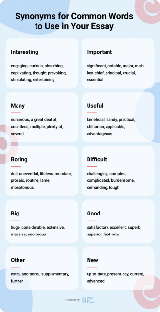 Synonyms to use instead of common words